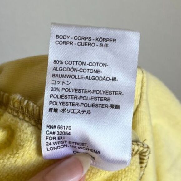 Out From Under Wyatt Drop Crotch Jogger Pant in Yellow Size XS - Picture 5 of 6